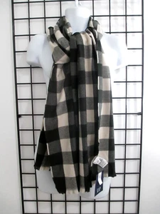 "NEU" GAP 🌸 ONE SIZE==SCHWARZ-WEISS KARIERT / ACRYL / SCHAL HALSTUCH / FRANSEN - Bild 1 von 5