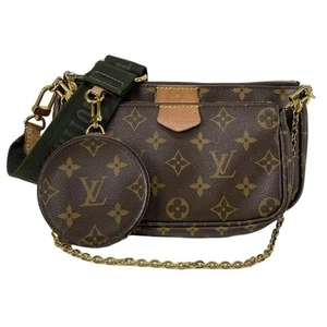 Auténtico LOUIS VUITTON Multi Pochette Accesorios M44813 Caqui Monograma DR2250 - Imagen 1 de 20