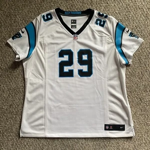 Nike Jersey Carolina Panthers Jonathan Stewart Womens 2XL White Onfield CLEAN - Picture 1 of 15