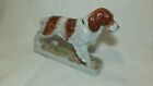 Vintage English Springer Spaniel Dog Standing Ceramic Figurine Japan