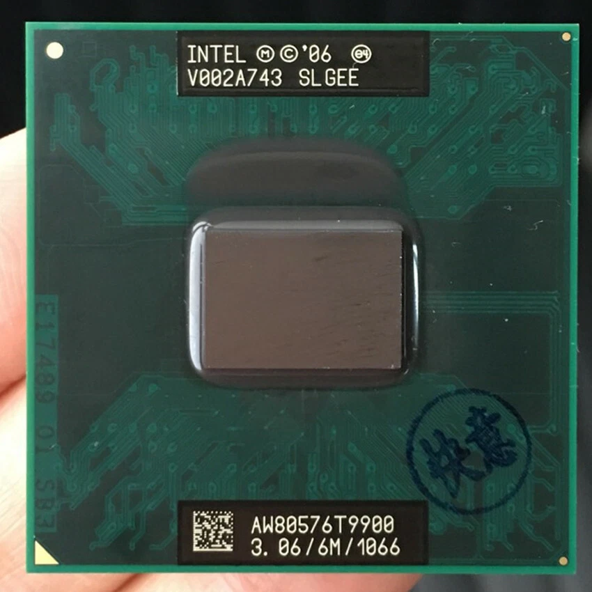 Intel Core 2 Duo T9900 SLGEE 3.06GHz 6M 1066MHz Dual-Core Prozessor Sockel-P CPU - Image 1 of 1
