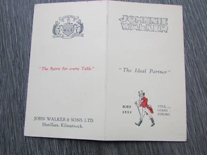 Johnnie Walker Ideal Partner Scotland Whisky Promotional Advertising Whist Card - Picture 1 of 6