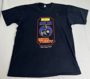 Vintage Single Stitch T-Shirt Dick Tracy Movie Promo Size Large Admit One - Picture 1 of 16
