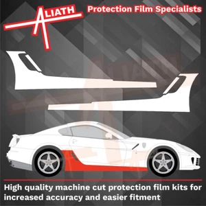 Fits Ferrari 599 GTO 2006-12 Side Skirts Stone Chip Guard Paint Protection film - Picture 1 of 3