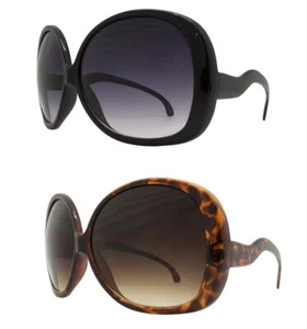 Gafas de sol retro para mujer Jackie O de gran tamaño enormes negras redondas ovaladas brillantes mariposa - Imagen 1 de 11