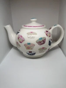 Queens Floral Cupcakes Fine China Teapot - Picture 1 of 8