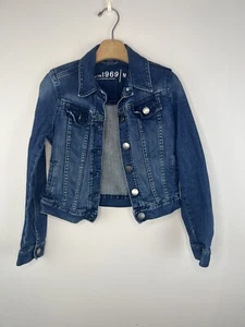 Gap blue denim girls jacket size medium girls 8-9 - Picture 1 of 4