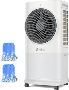 Portable Evaporative Air Cooler, 3-IN-1 Air Cooler Cooling Fan with Remote Contr - Picture 1 of 6
