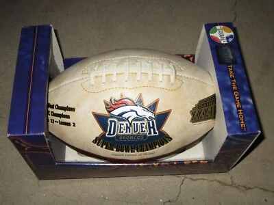 Denver Broncos Super Bowl XXXIII Campeones Edición Limitada de 50.000 Fútbol Foto 1 de 3
