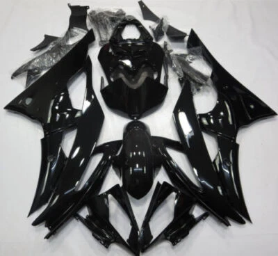 Carenado de plástico ABS negro apto para Yamaha YZF R6 2008-2016 09 2010 2011 12 13 14 Foto 1 de 4