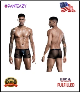 Panteazy's Transparent Black Strap Stylish Menswear Partywear Brief Boxer USA - Bild 1 von 9
