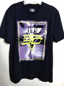 T-shirt basket Under Armour uomo Steph Curry nera taglia media ampia - Foto 1 di 12