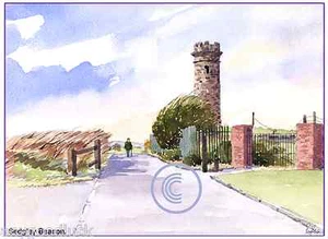 "SEDGLEY BEACON No. DUDLEY WEST MIDLANDS ARTISTAS IMPRESIÓN TARJETA DE FELICITACIÓN 8""x 6"" - Imagen 1 de 1