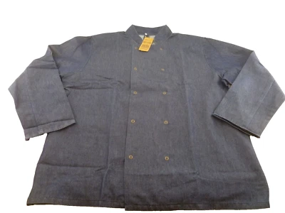 NEW Unisex Reprime Chef's Jacket-XL, Indigo Denim (RP660) - Image 1 of 4