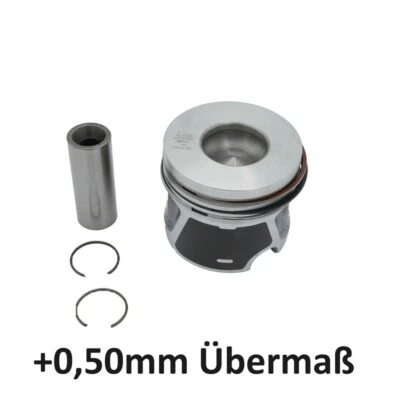 Pistón +0,50 mm de exceso para Audi Skoda VW 2.0 TDI 03G107065E Ø81,51 mm Foto 1 de 4