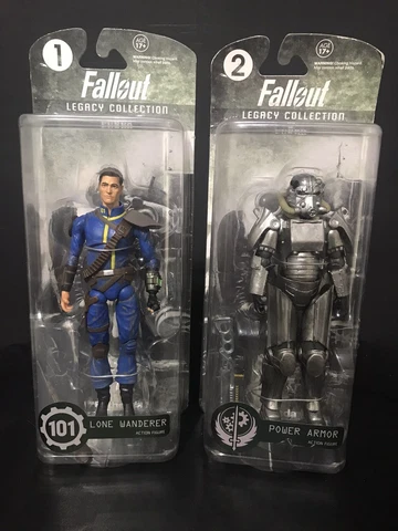 Fallout Funko Legacy Action Power Armor and Lone Wanderer 2 Figure Lot Cover
