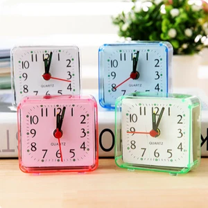 Modern Mini Quartz Clocks Travel Alarm Clock Students Bedroom Home Table Clock - Picture 1 of 15