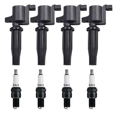 For Ford Focus Transit Connect 04-13 2.0L L4 Ignition Coil + Autolite Spark Plug - Image 1 of 4