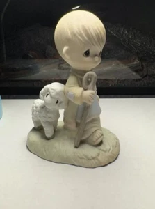 Precious Moments Figuren Original 21 Jonathan und David Er führt mich Weihnachten - Bild 1 von 7