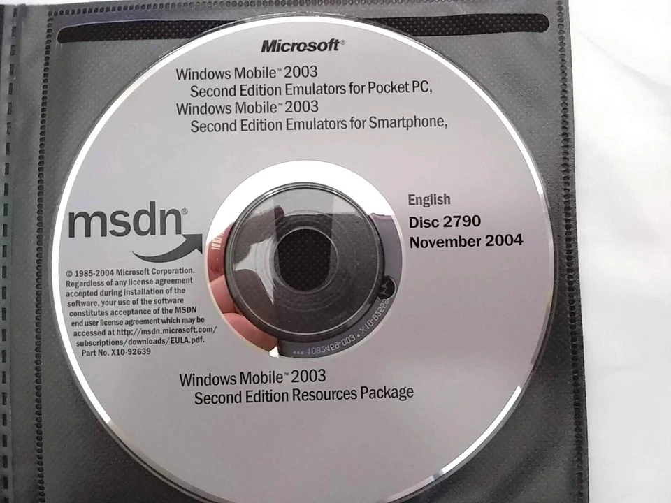 Microsoft Windows Mobile 2003 Second Edition Emulators & Resources Package - Image 1 of 1