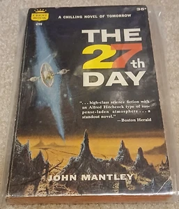 The 27th Day by John Mantley (1958, Paperback) 1st Edition/ 1st Printing - Picture 1 of 6