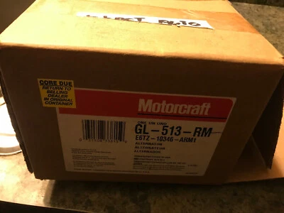 Motorcraft Remanufactured Ford Alternator GL-513-RM E6TZ10346ARM1 Ford E-250 + - Image 1 of 3