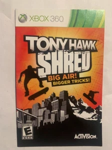 Tony Hawk: Shred (Microsoft Xbox 360) AUTHENTIC MANUAL ONLY - Picture 1 of 1
