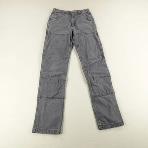 Carhartt Pants Mens 30x34 Gray Relaxed Fit Double Knee Front Duck Canvas Utility - Picture 1 of 14