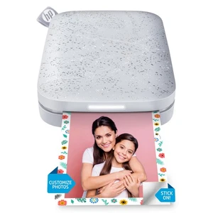 HP HPISPW Sprocket Portable Photo Printer (Luna Pearl) Instantly Prints ZINK 2 x - Picture 1 of 8