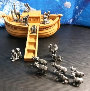 Arche Noah mit Noah und 16 Stück Zinn? Noah und Tiere - Bild 1 von 21
