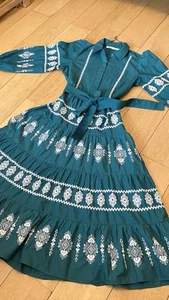 Zara Gorgeous Embroidered Lawn Long Summer Dress - Picture 1 of 10