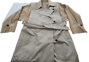 Vintage Count Romi LTD beige Trenchcoat Cordärmel & Kragen Größe 10 - Bild 1 von 9