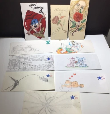 Tarjeta de arte de preso de prisión de Ca arte de prisión en sobre de colección años 90 Foto 1 de 4