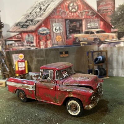1957 Chevrolet Cameo Pickup Truck  - Barn Find Cars- 1:24 DIECAST - Danbury Mint - Image 1 of 4