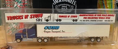 Remolque tractor de transporte congelado Cobb 1/87 Trucks N' Stuff raro con furgoneta seca de 53' Foto 1 de 4