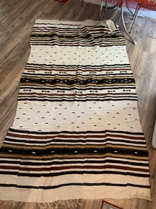 Vintage African Fulani Blanket Handmade Fulani Wedding Hanging Tent Mali 4x8 ft - Picture 1 of 9