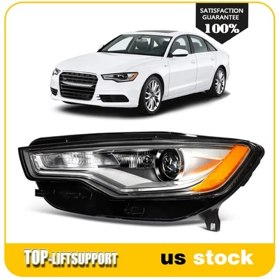 Left LH Side Headlight Assembly For 2012-2015 Audi A6 S6 HID/Xenon w/Projector - Image 1 of 4