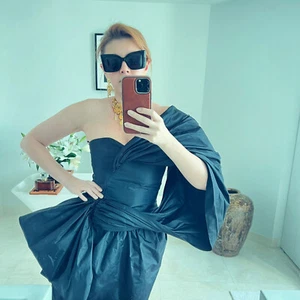 Lanvin silk evening black dress - Picture 1 of 4