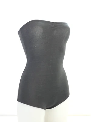 American Apparel Body Mameluco Mono Negro Jersey Sin Tirantes Bandeau Talla S Foto 1 de 4