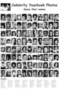 POSTER ANNUARIO SCUOLA CELEBRITÀ FILM ROCK STARS 16X20 - Foto 1 di 2