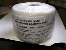 Drain Sleeve  Filter Fabric Sock 4 in. x 100 ft. for Corrugated Pipe New