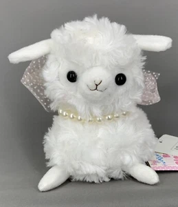 Amuse Baby Alpacasso Yuki Stofftier Alpaka Plüsch Maskottchen weißes Etikett Arpakasso - Bild 1 von 7