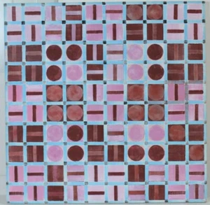 Gudrun Freder Brettspiel konstruktive Komposition aus Formen Acryl  - Picture 1 of 9