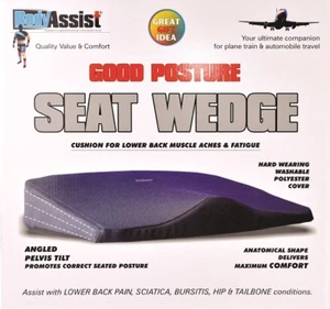 Bodyassist Deluxe Seat Wedge Cushion Posture Support Lower Back Lumbar Pain - Picture 1 of 4