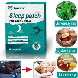 60pcs Natural Ingredient Sleep Aid Restful Sleeping Patch Improve Insomnia Wake - Picture 1 of 14