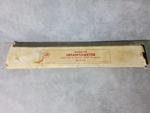 NOS Vintage Infantometer Graham-Field P-323 Baby Measuring Board Height Bakelite - Picture 1 of 10