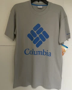 Columbia Omni Shade 50 UPF Herren T-Shirt Grau Blau Größe Medium - Bild 1 von 7