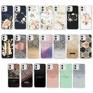 Tirita Personalised Phone Case Shockproof for iPhone 12 8 SE 6 Floral Leopard - Picture 1 of 82