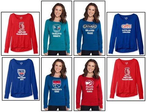 Touch by Alyssa Milano NBA Women's Lateral Sweatshirt Open Back Cover