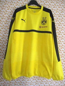 Sweat Puma Borussia Dortmund Evonik jaune Football shirt jersey Vintage - XXL - Picture 1 of 7